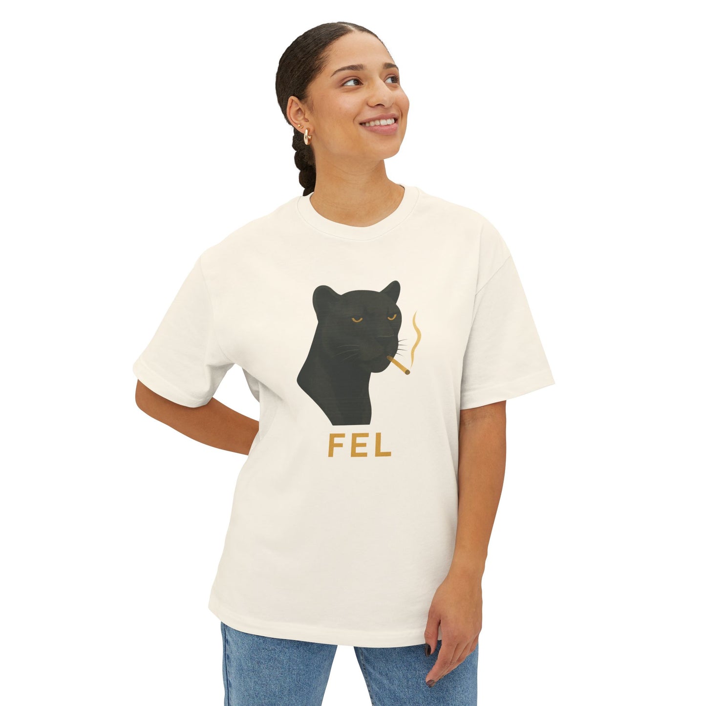 Bling'd Panther Oversized Tee