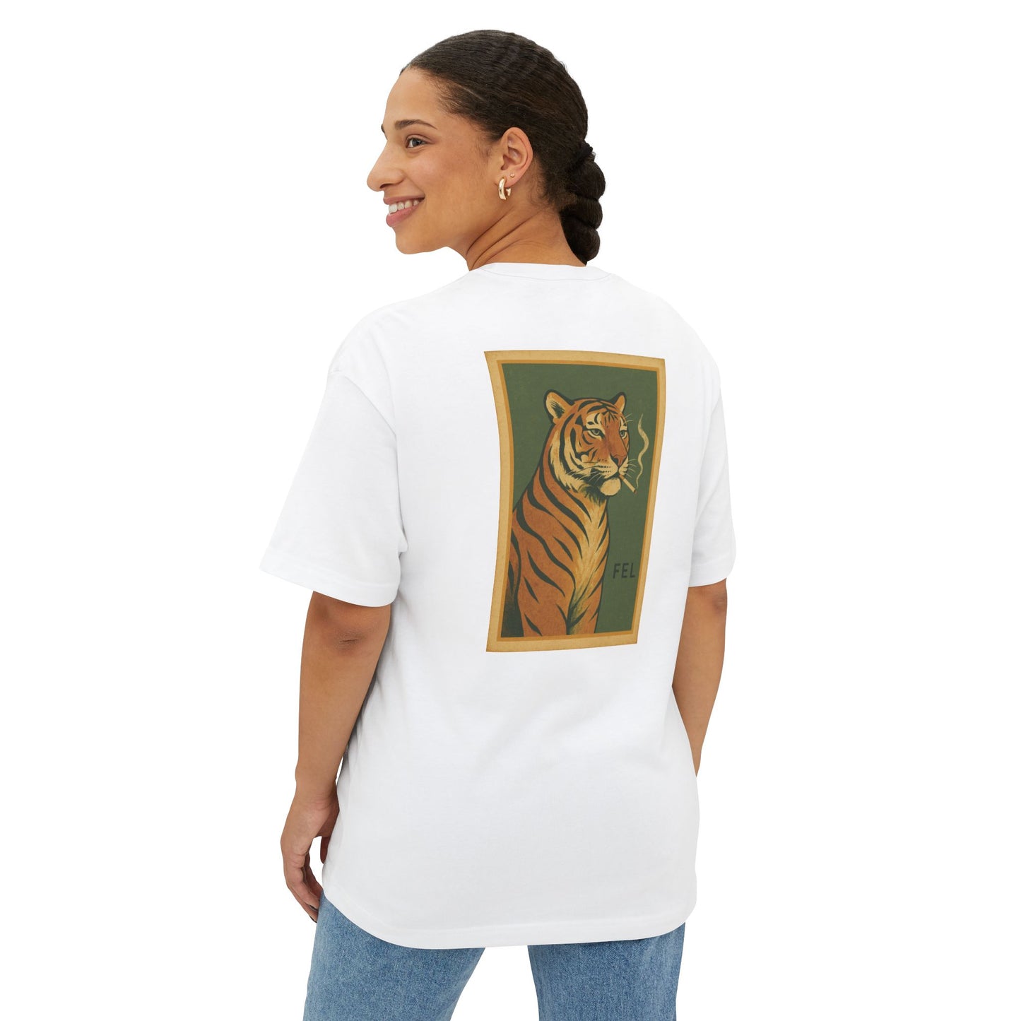Vintage Smokin' Tiger Oversized Tee